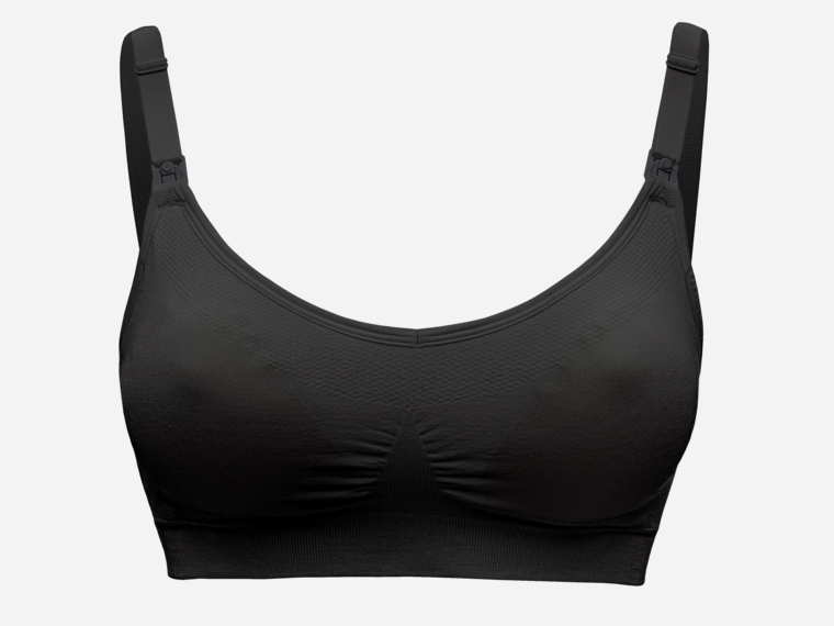 Black Medela Keep Cool™ Ultra Bra front view