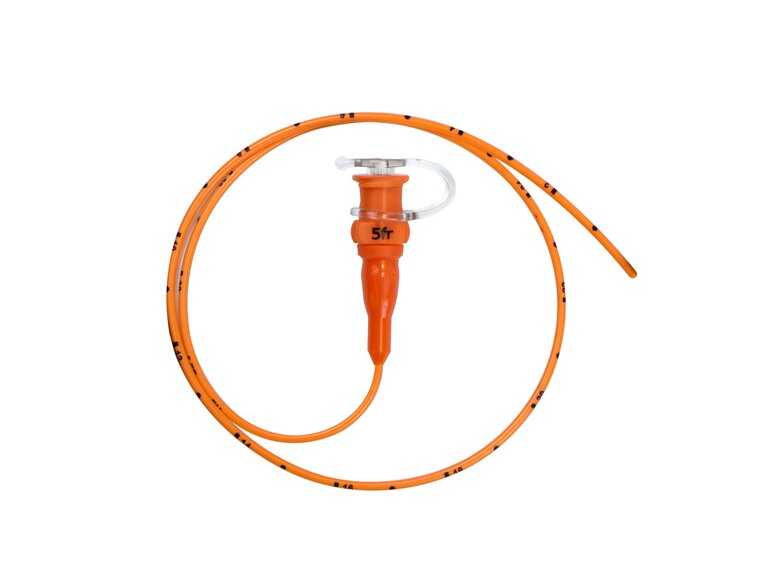 TwistLok Polyurethane Enteral Feeding Tube Full image of TwistLok Polyurethane enteral feeding tube.