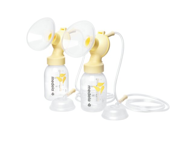 Conjunto de bomba dupla reutilizável Medela PersonalFit™ PLUS com tubos e tampas