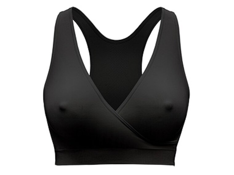Keep Cool™ Sleep Bra Front view of a Medela Keep Cool™ Sleep Bra in black.