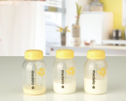 Breast milk storage bottles