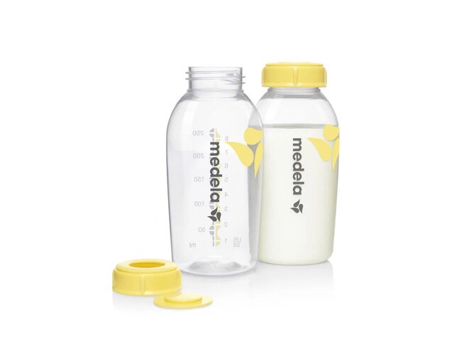 Medela Breast milk storage bottles 8oz, 2x - BPA free