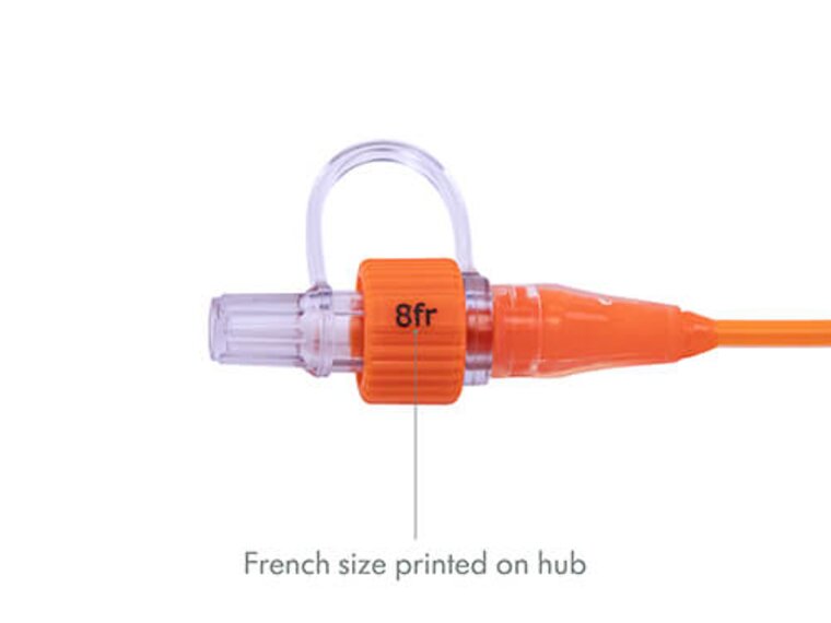 Medela Feeding Tubes with ENFit® Connectors Medela Feeding Tubes with ENFit® Connectors are orange and have French size printed on the hub.